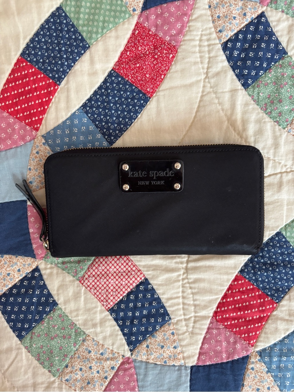 Kate Spade Nylon Black Wallet